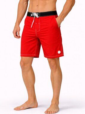 Ethika Men’s Red 8" Board Shorts - Size 30 - NWT